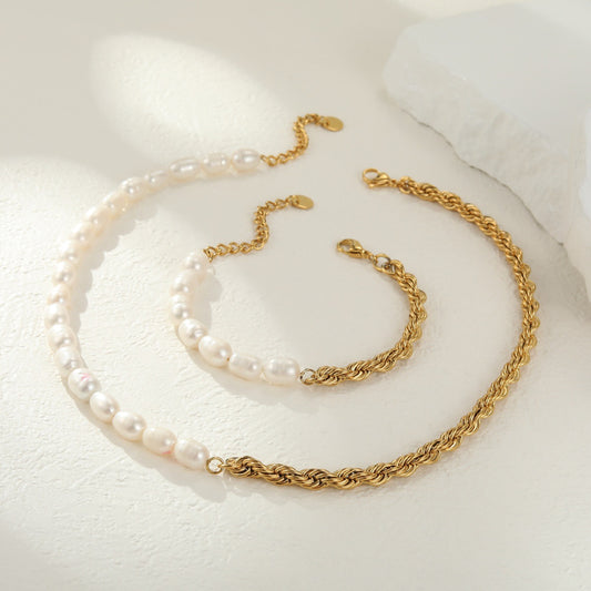 Natural Freshwater Pearl Jewelry Set