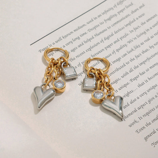 Heart Drop Earrings