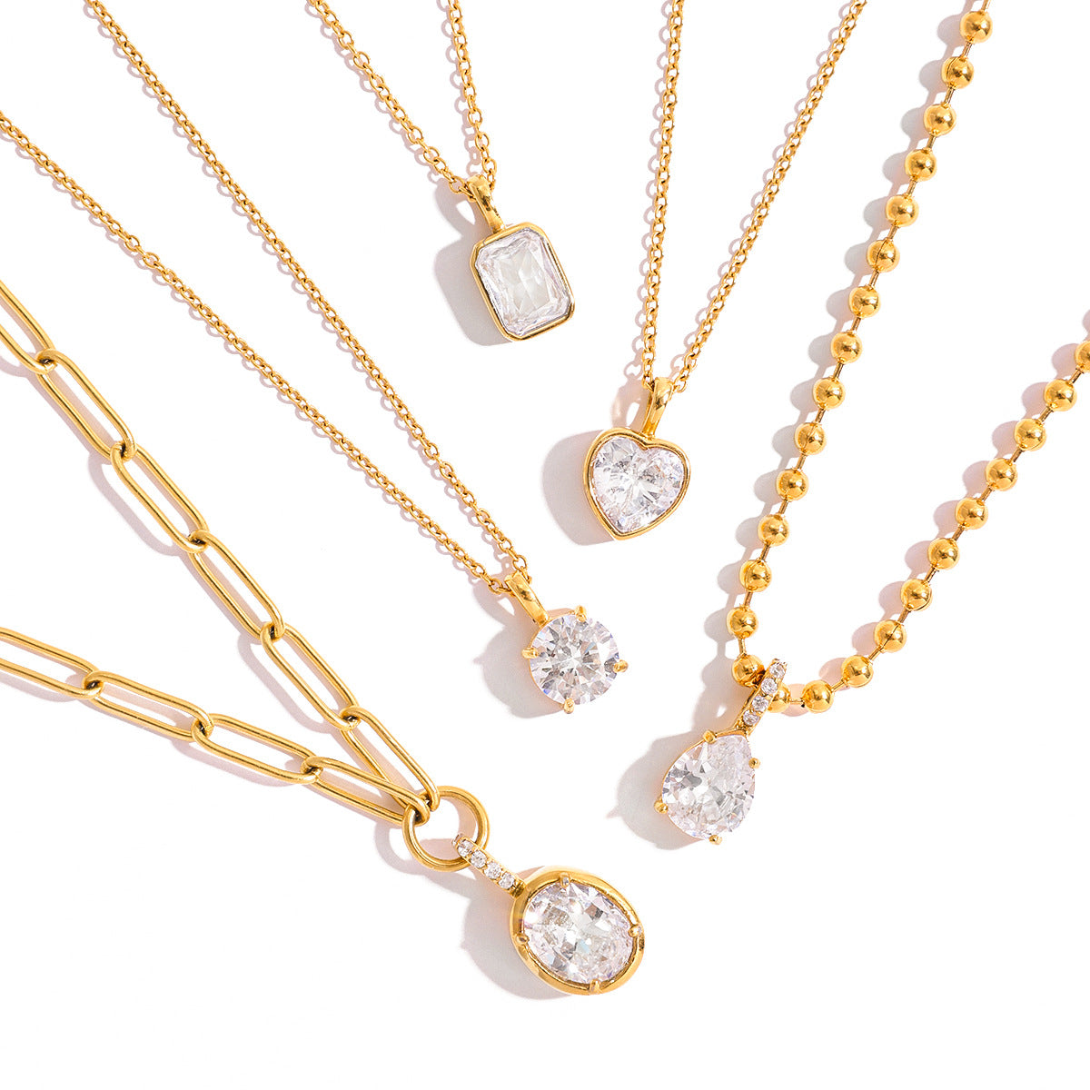 Zircon Pendant Necklace