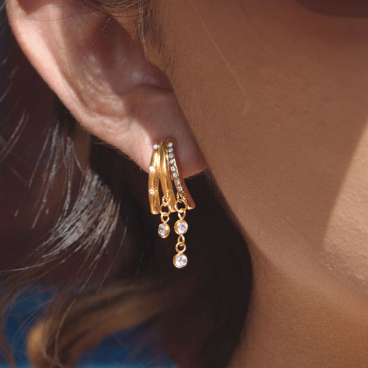 Minimalist Long Tassel Studs