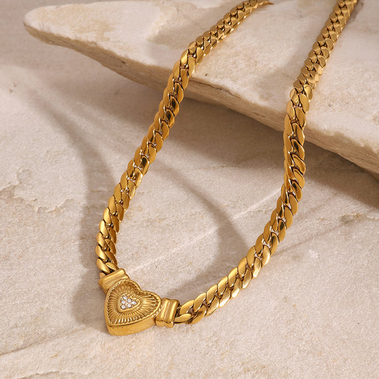 Waterproof Radiant Heart Solitaire