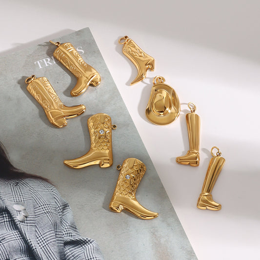 Stainless Steel Jewelry Accessories DIY Pendant