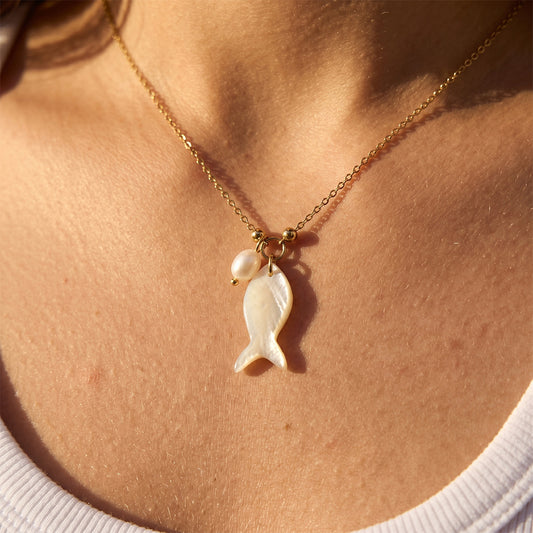 Minimalist Single Pearl Necklace