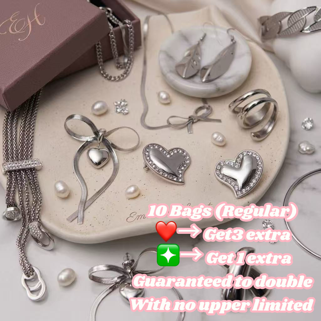 10 PCS+15 PCS - Stainless Steel Jewelry Mystery Bundle
