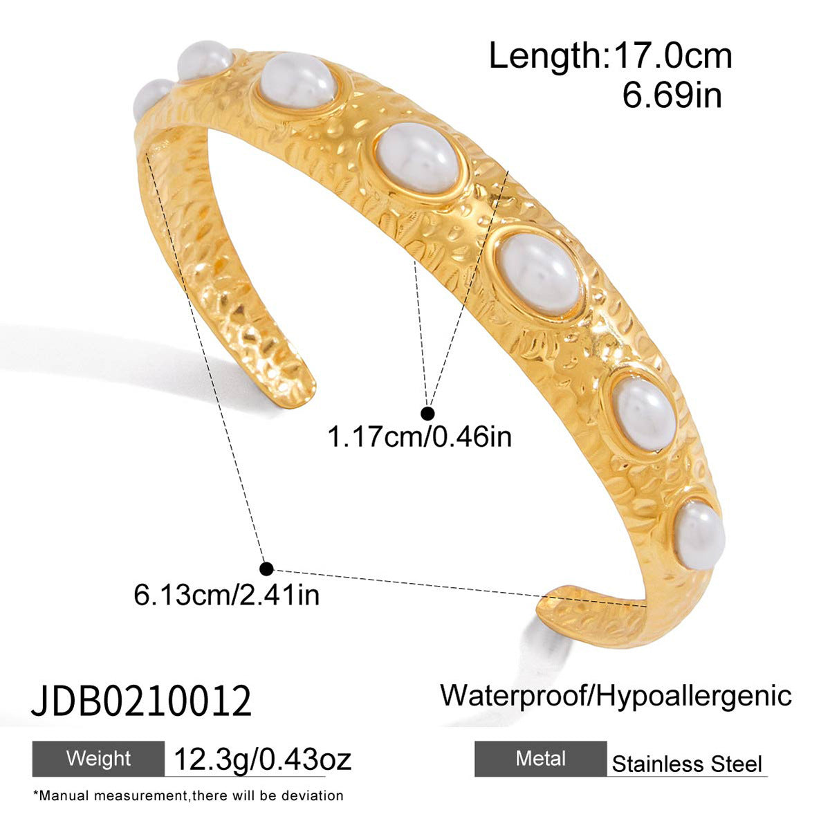 Resin Pearl Bangle