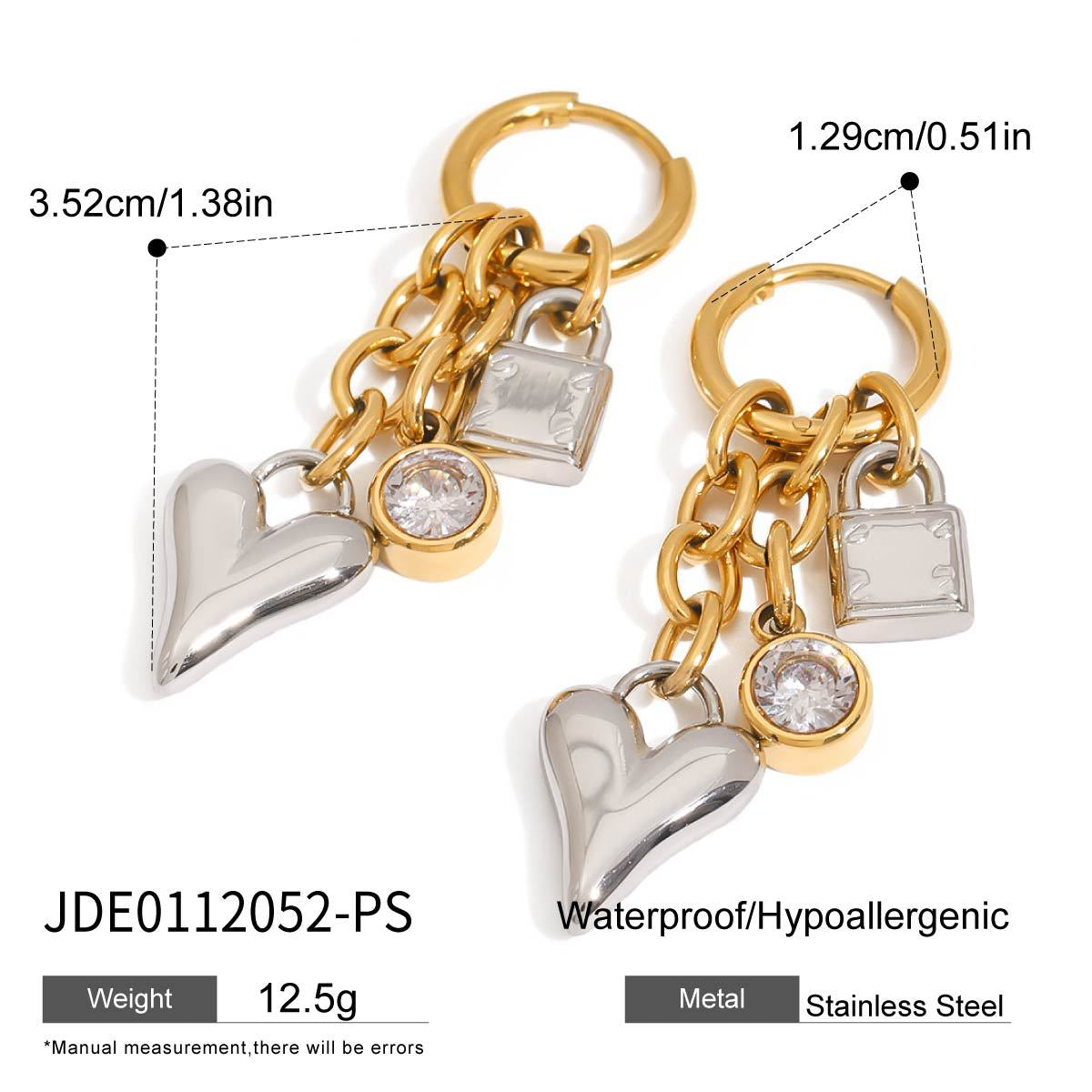 Heart Drop Earrings
