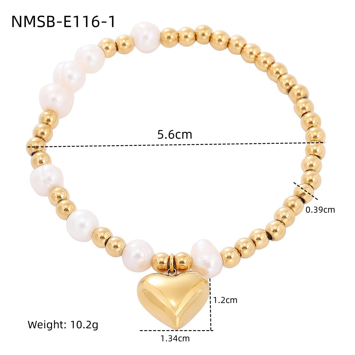 Pearl Heart Bracelet