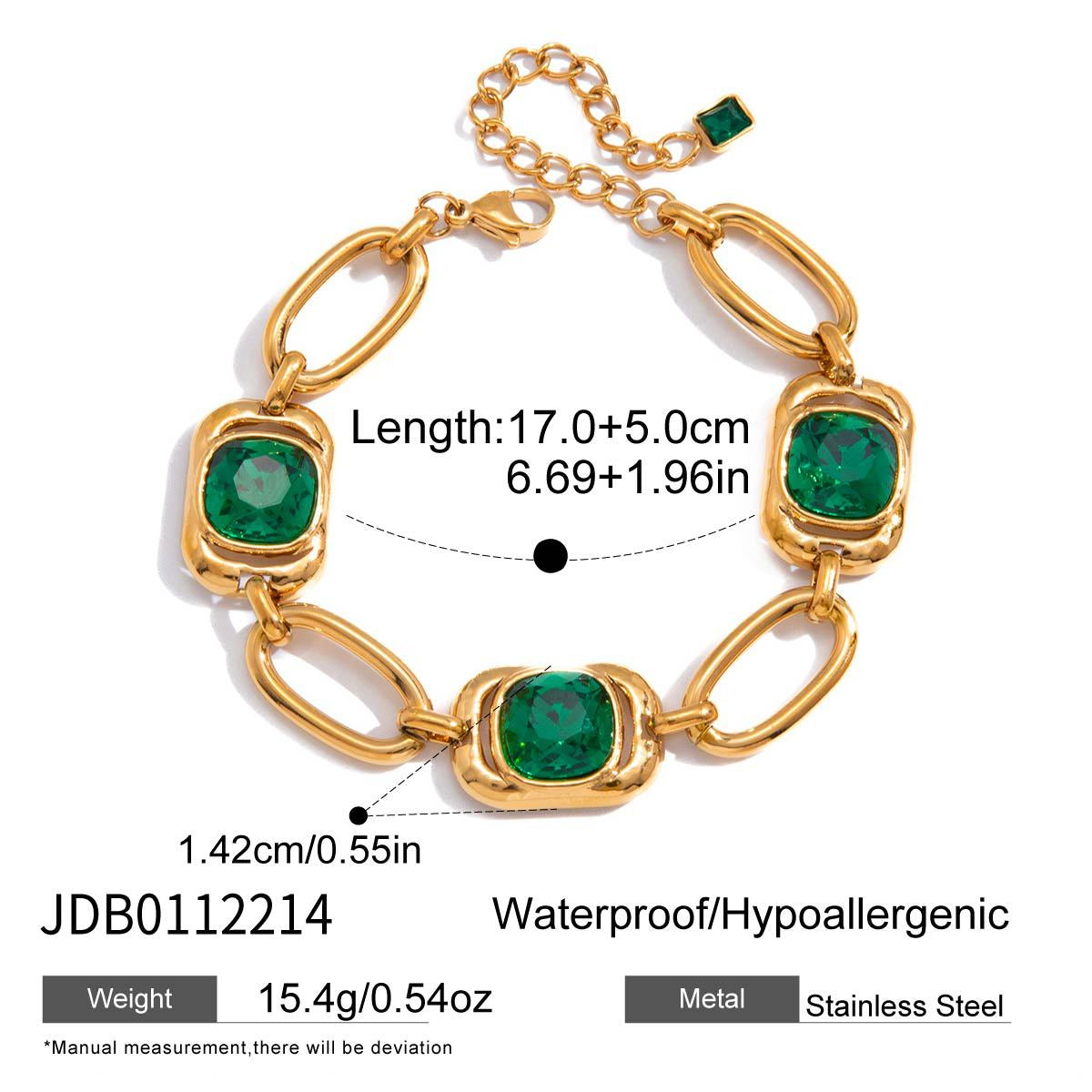 Square Emerald Cut Bracelet