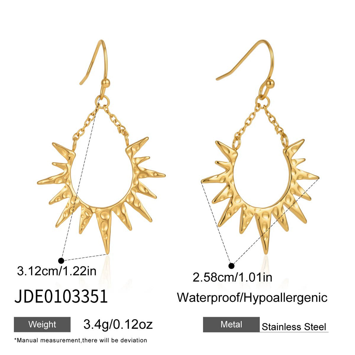 Minimalist Bohemian Sun Earrings