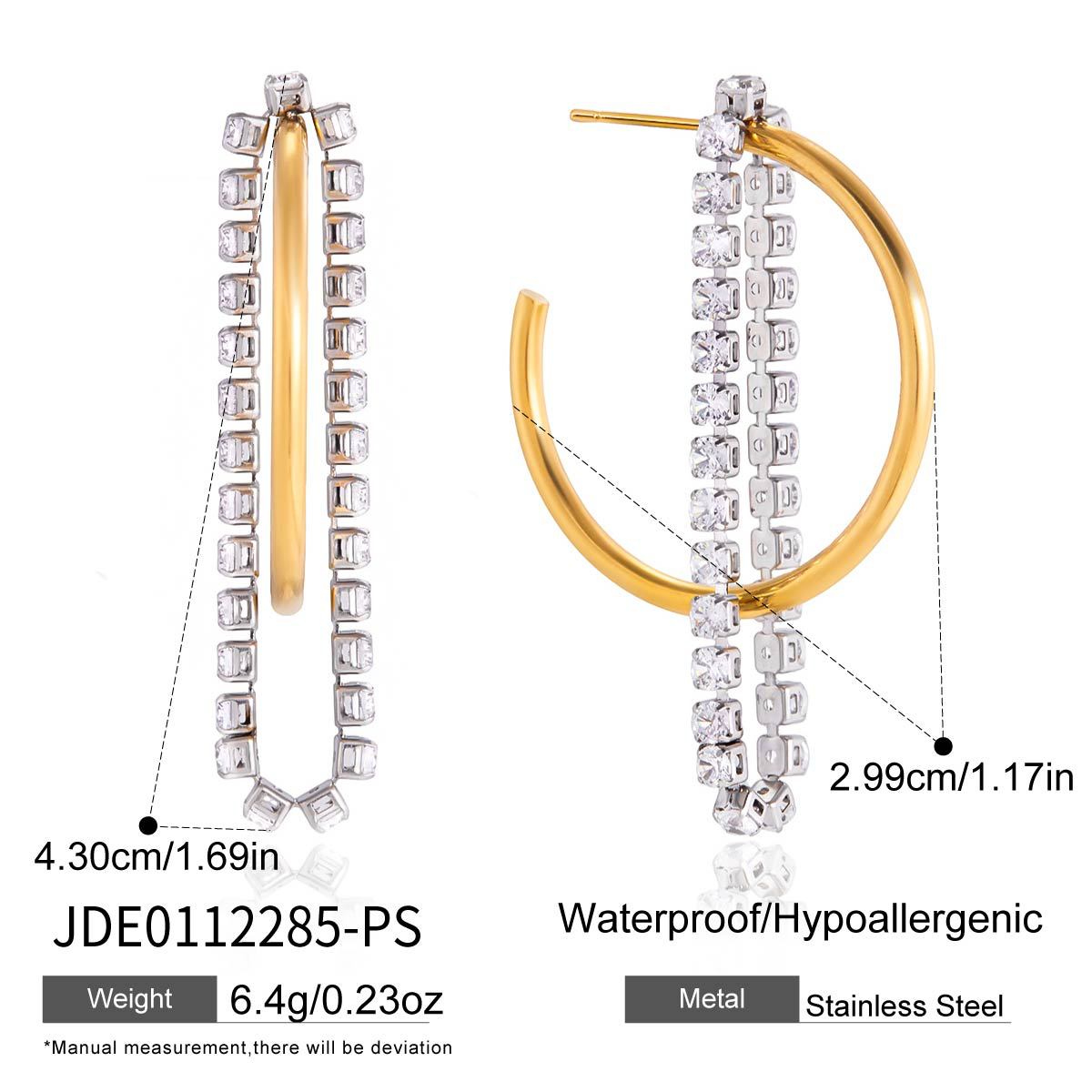 Minimalist C-Hoop Tassel Dangles