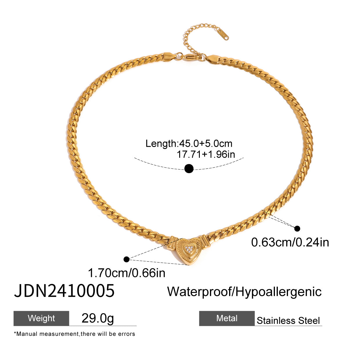 Waterproof Radiant Heart Solitaire