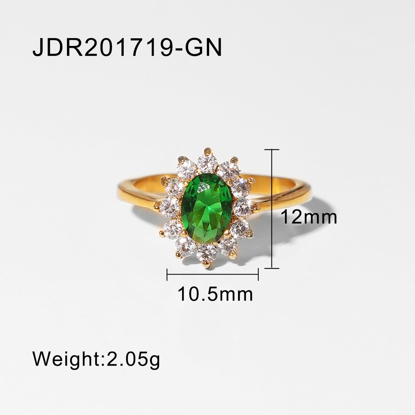 Minimalist Green Flower Earrings