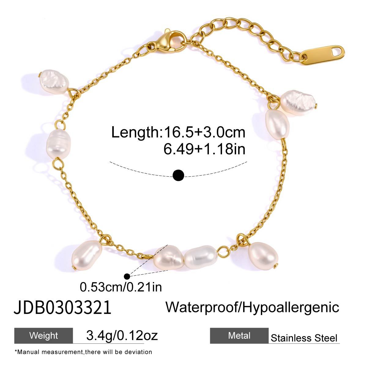 Minimalist Pearl Charm Bracelet