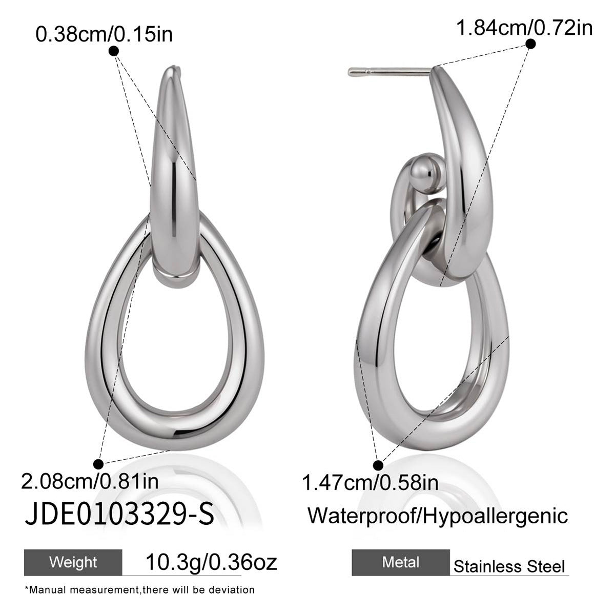 Minimalist Geometric Intertwined Earrings