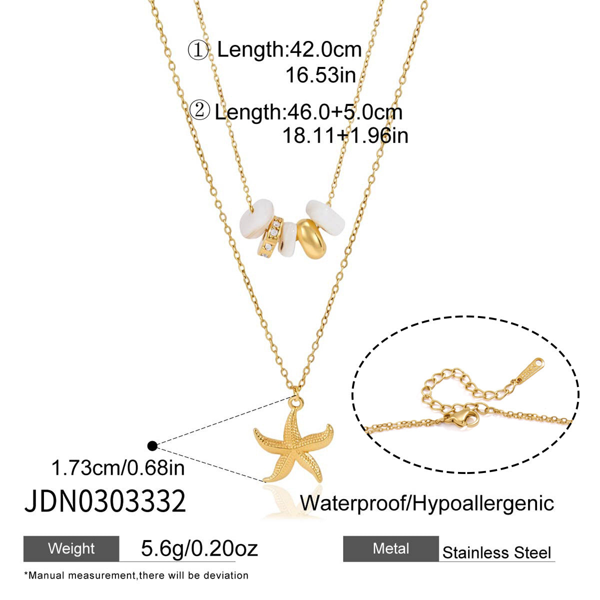 Waterproof Pearl Necklace