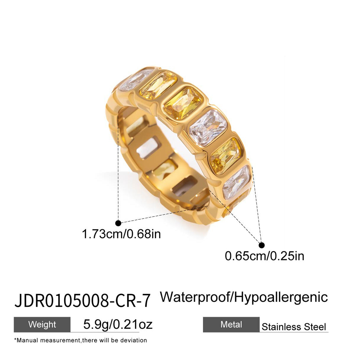 Waterproof Solitaire Ring