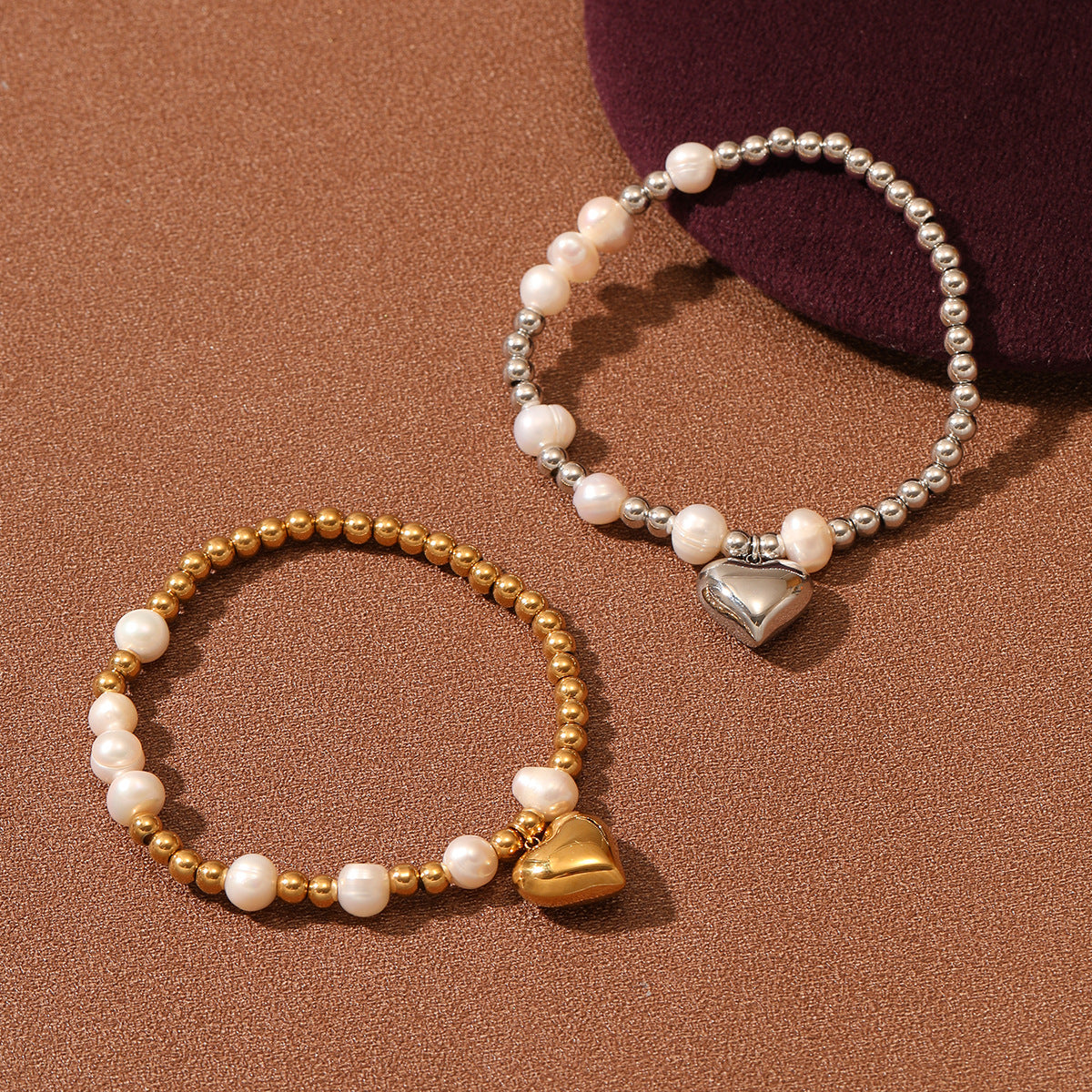 Pearl Heart Bracelet