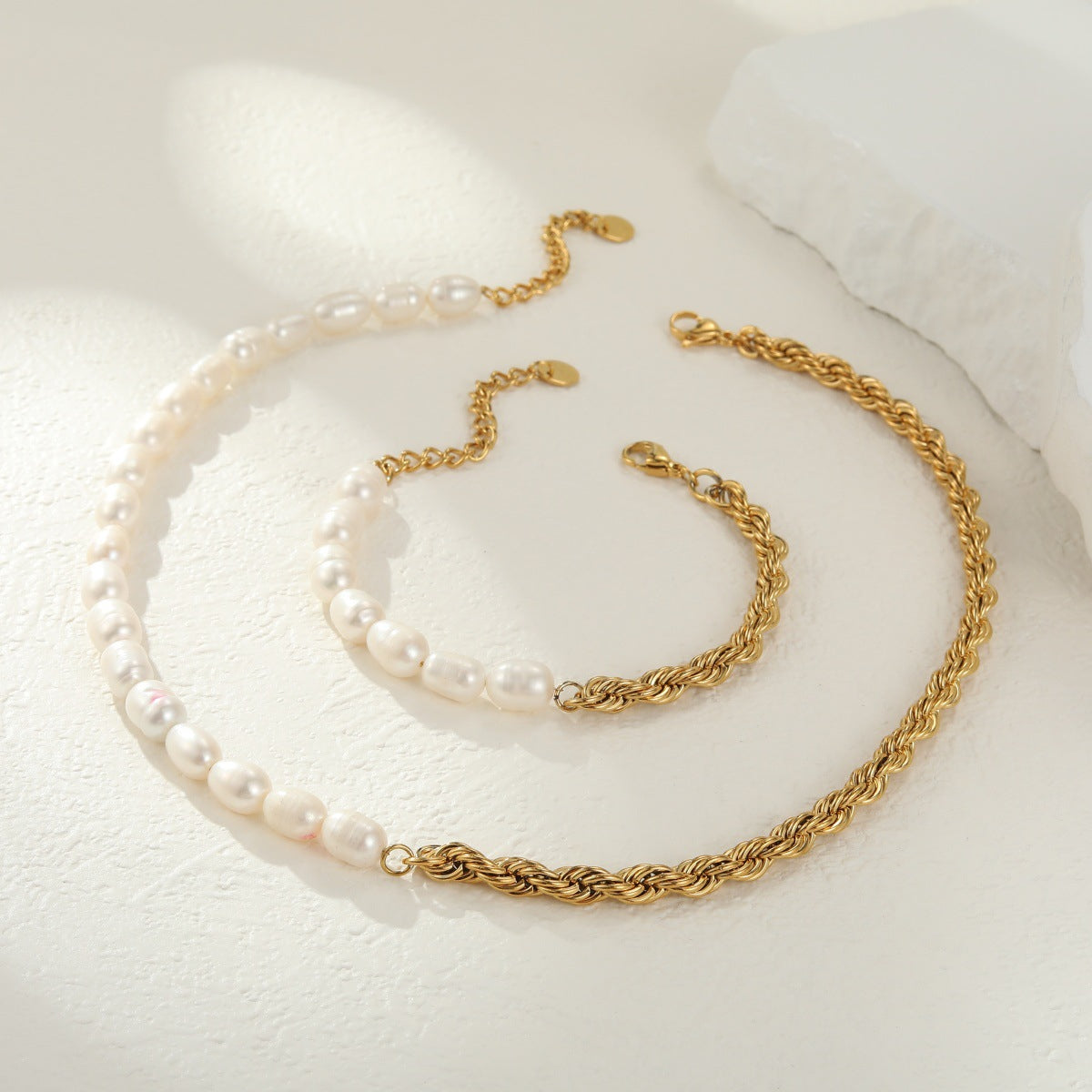 Natural Freshwater Pearl Jewelry Set