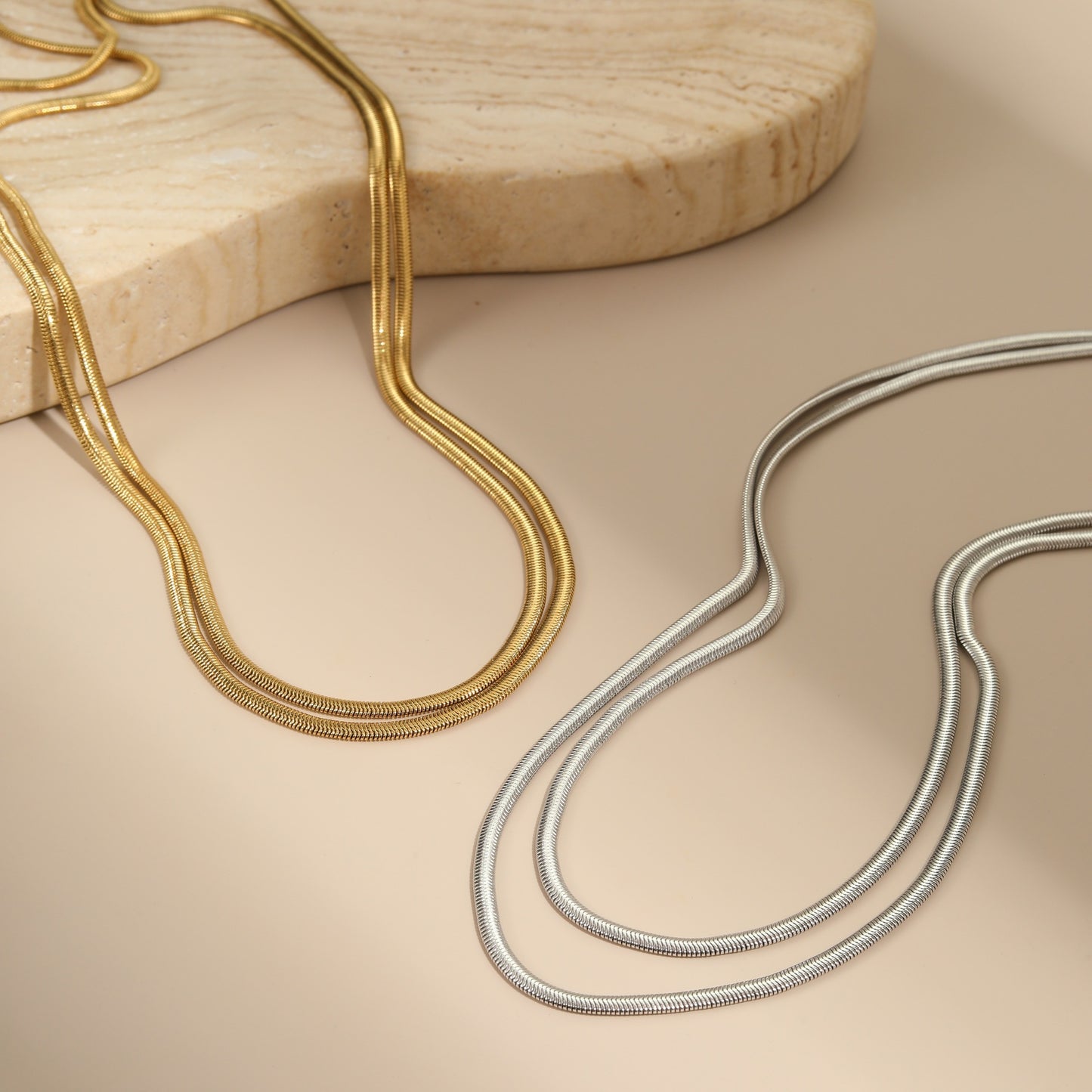 Minimalist Snake Chain Necklace