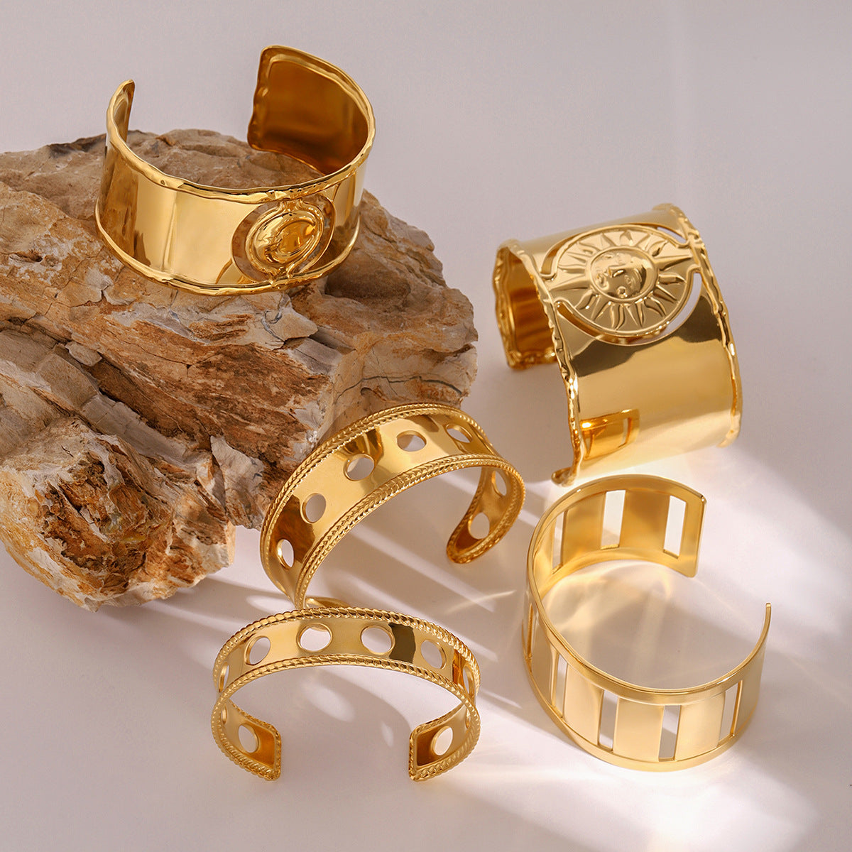 Wide Hollow Bangle
