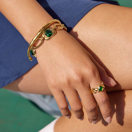 Square Emerald Cut Bracelet
