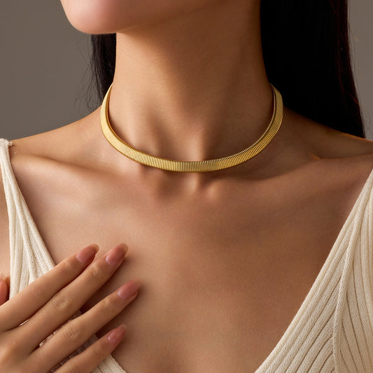 Simple Mesh Choker Necklace