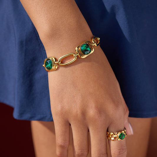 Square Emerald Cut Bracelet