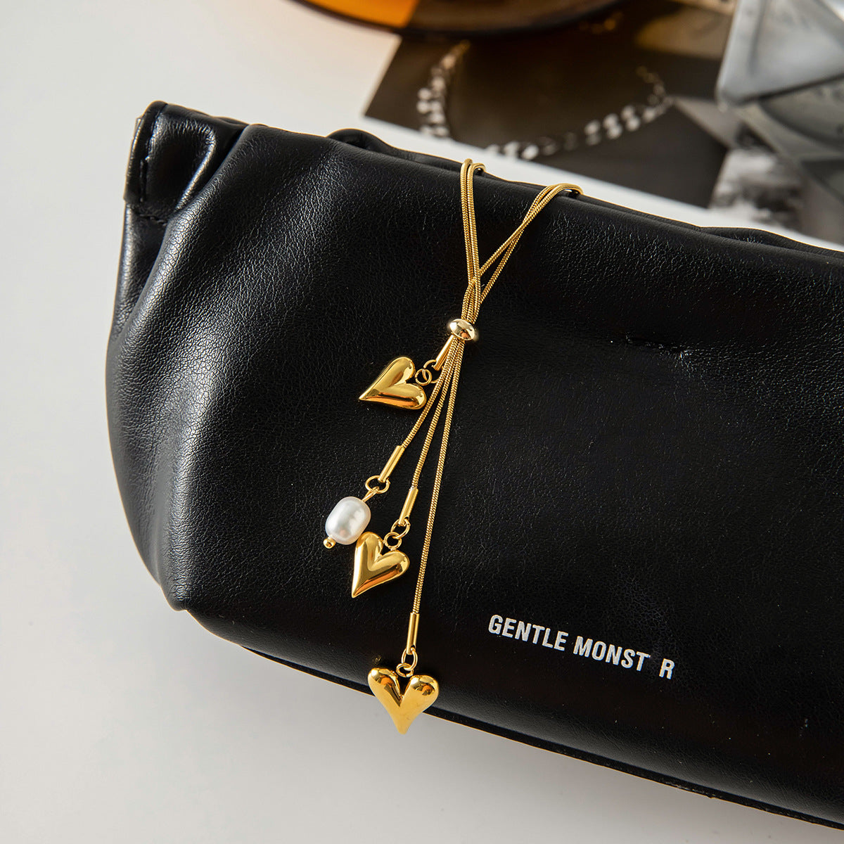 Heart Tassel Y-Shaped Long Necklace