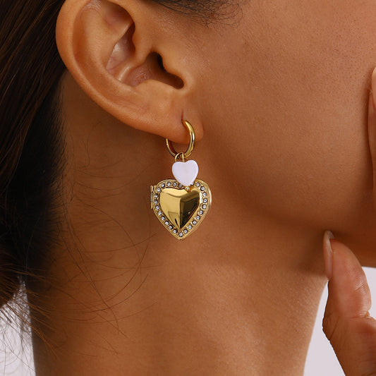 Heart Pendant Earrings