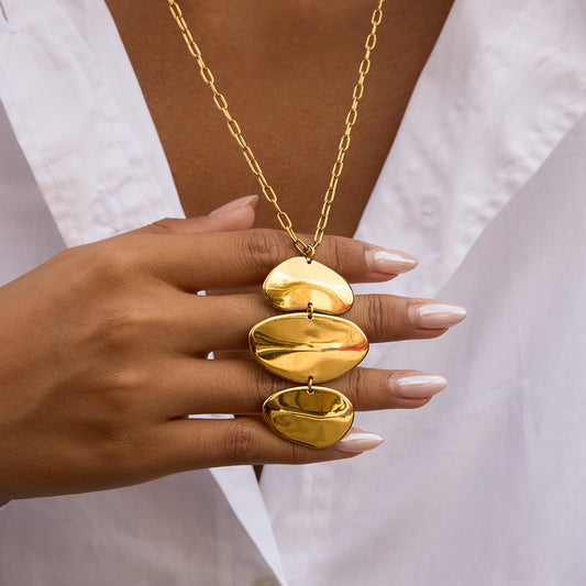 Irregular Pendant Necklace Set