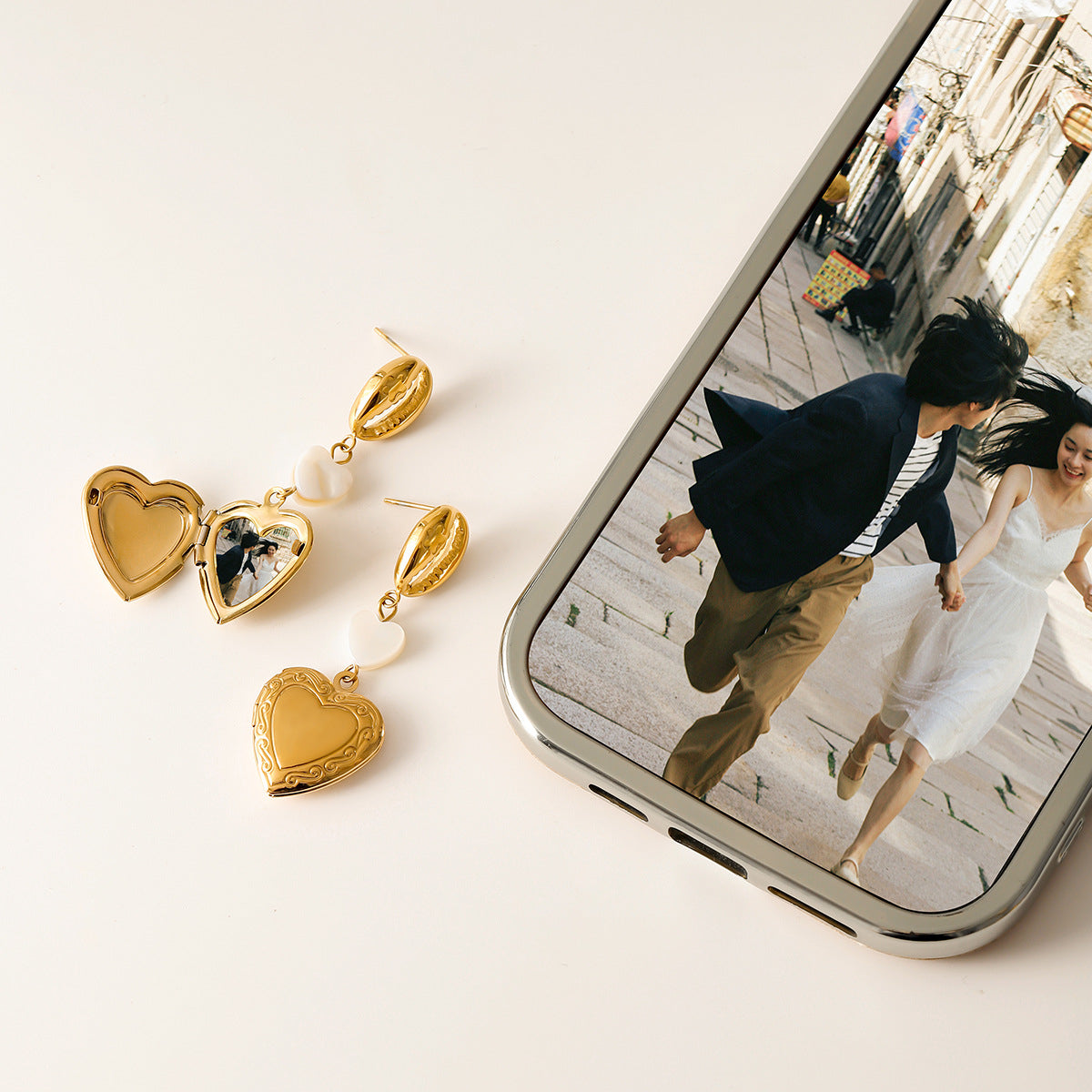 Heart Pendant Earrings