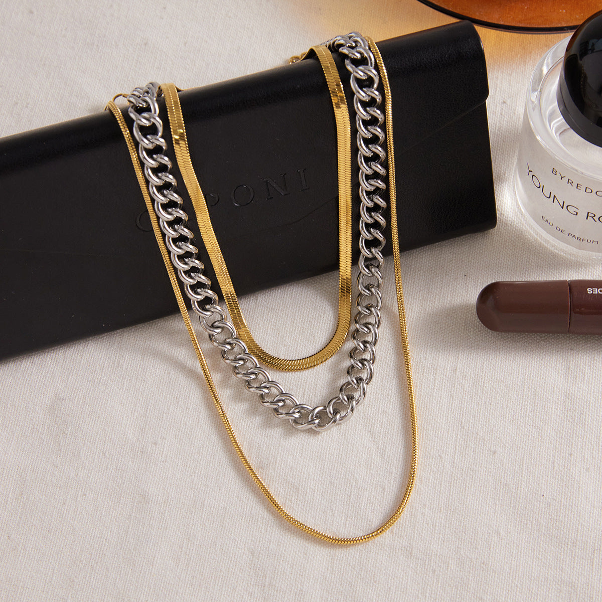 Three Layer Cuban Link Necklace
