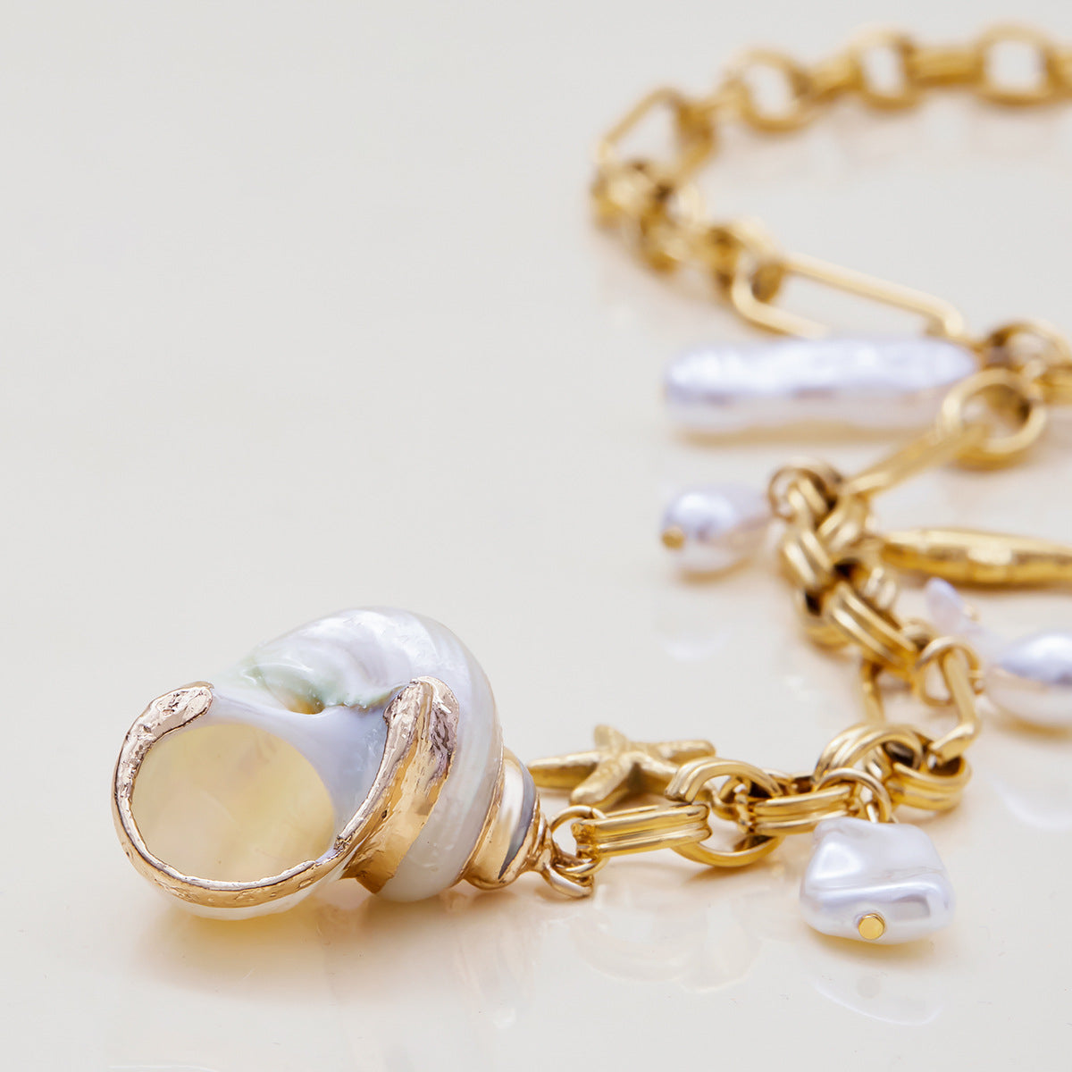 Conch Long Y-Necklace