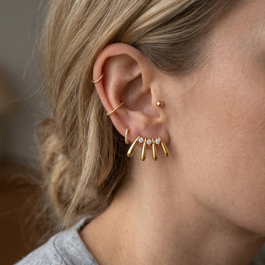 Minimalist Lab-Diamond Style Earrings