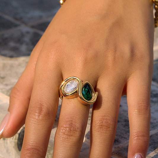 Minimalist Pear Cut Ring