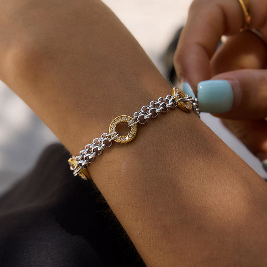 Waterproof Two-Tone Bracelet