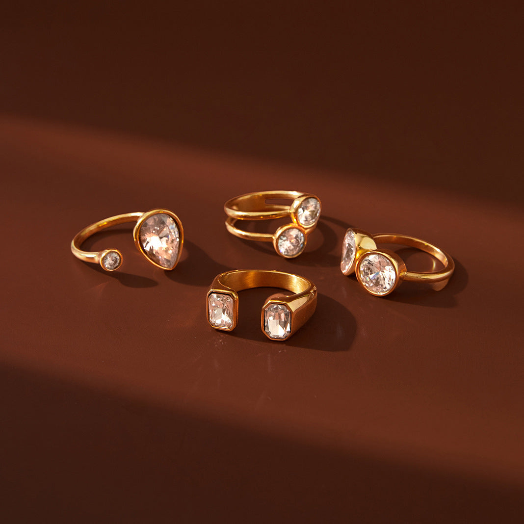 Waterproof Geometric Ring