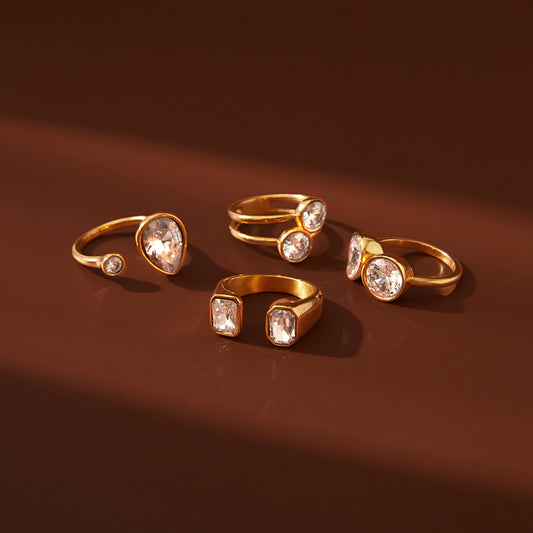 Waterproof Geometric Ring