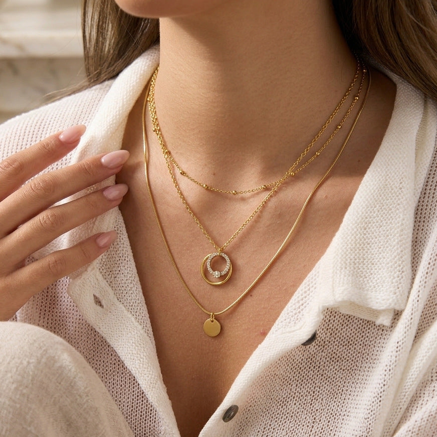 Minimalist Moving Circle Pendant