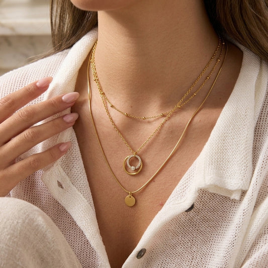 Minimalist Moving Circle Pendant