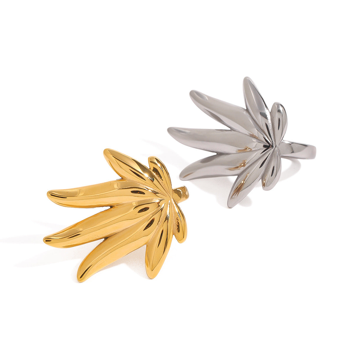 Smooth Angel Wing Open Ring