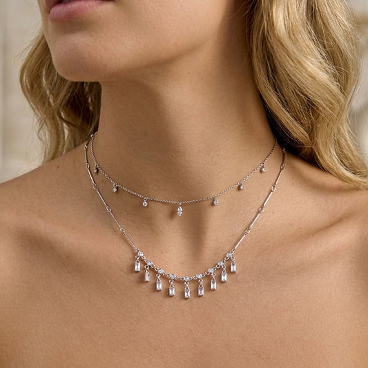 Minimalist Long Fringe Necklace
