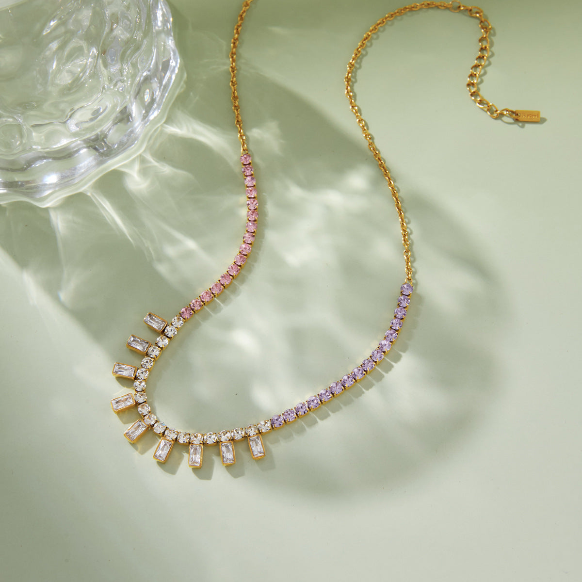 Minimalist Cubic Zirconia Necklace