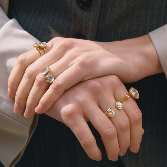 Waterproof Geometric Ring