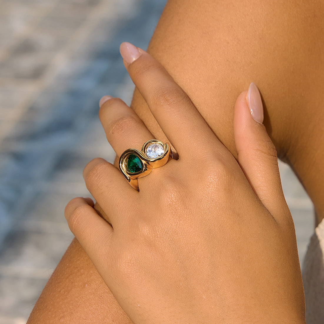 Minimalist Pear Cut Ring
