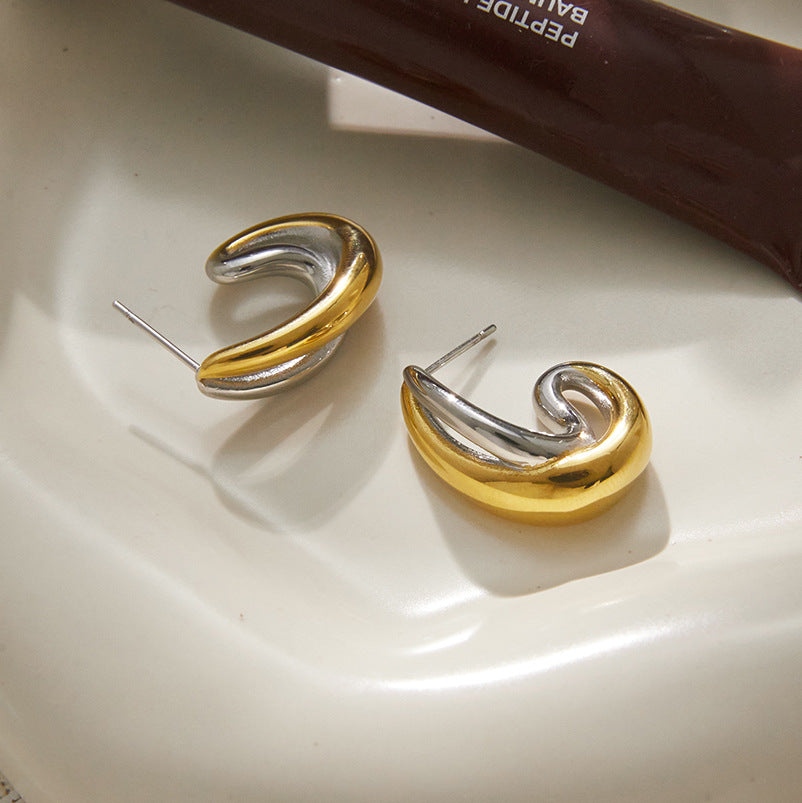 Minimalist Geometric Mixed Earrings