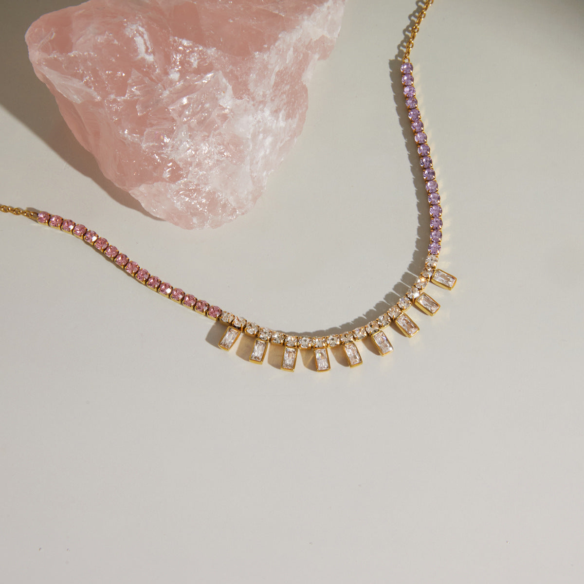 Minimalist Cubic Zirconia Necklace