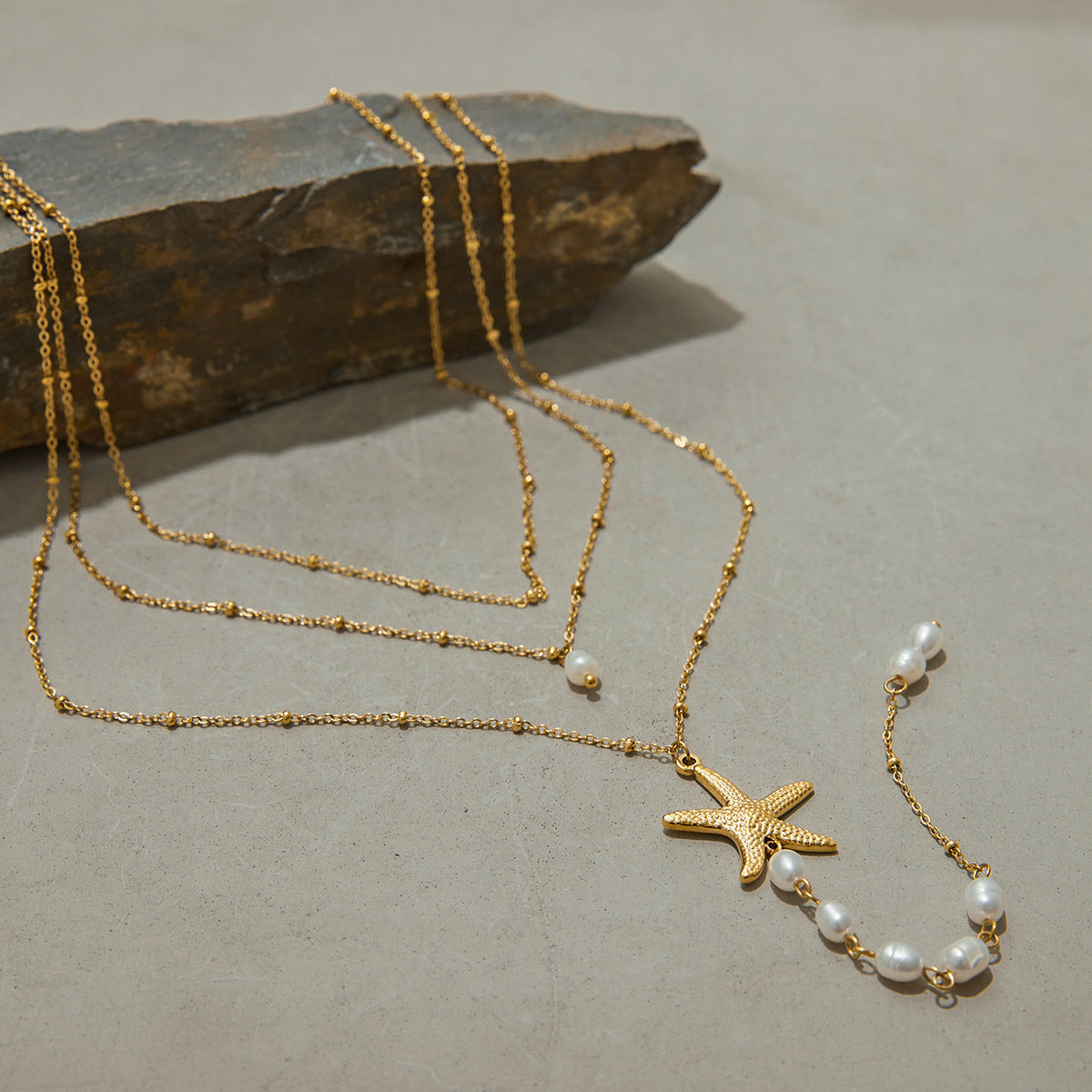 Waterproof Oceanic Pearl Starfish