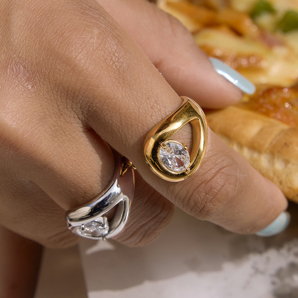 Minimalist Oval Solitaire Ring