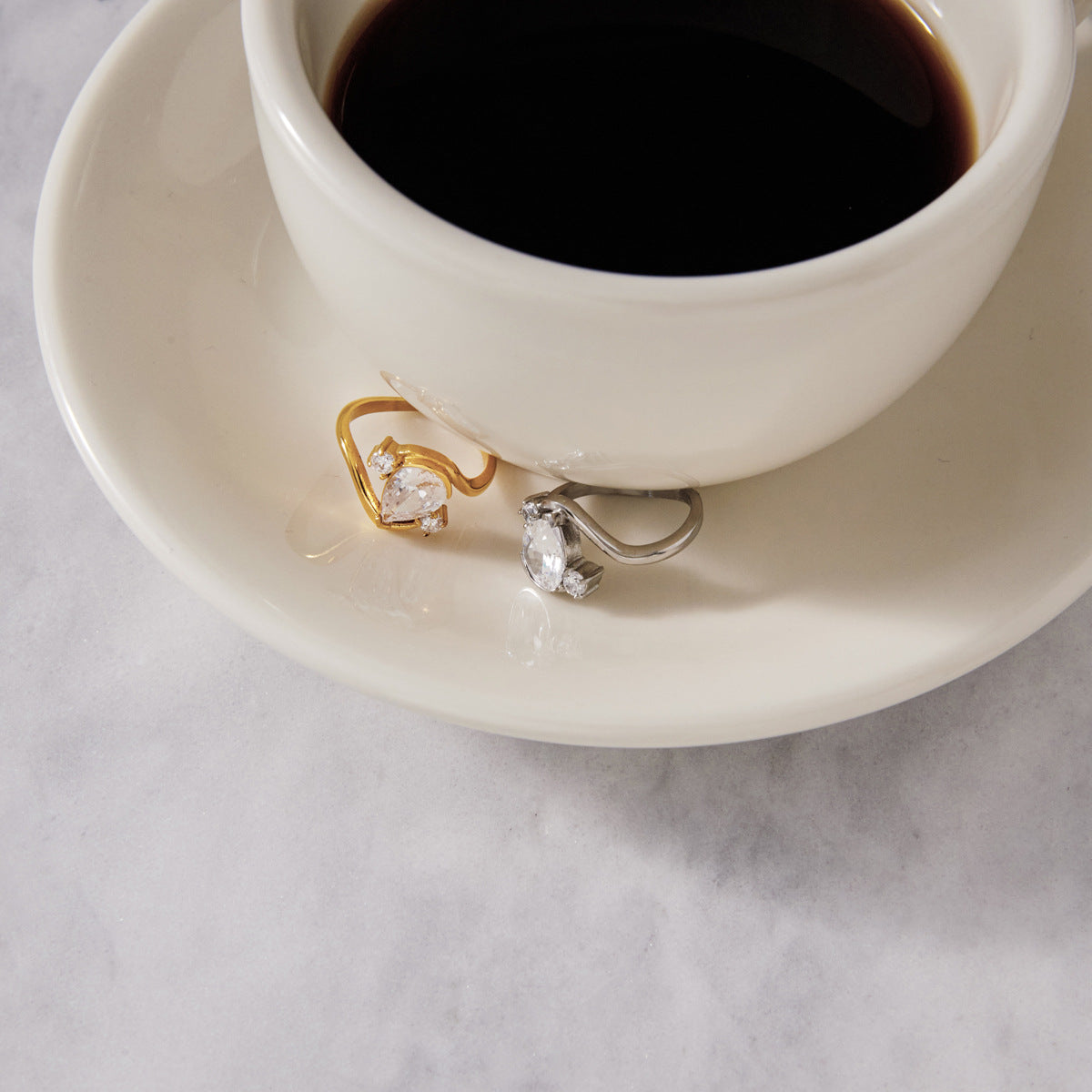Minimalist Teardrop Ring